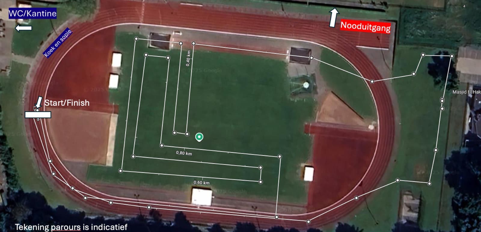 Parcours 1000 meter