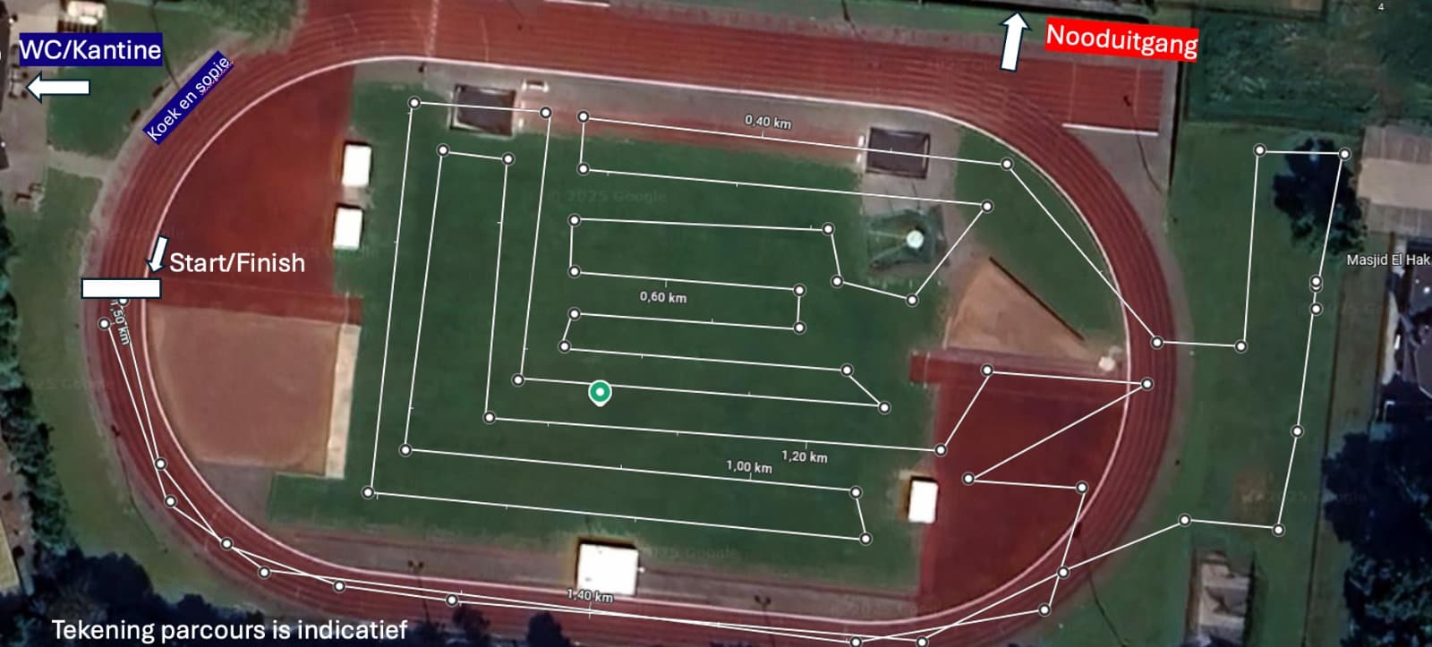Parcours 1500 meter